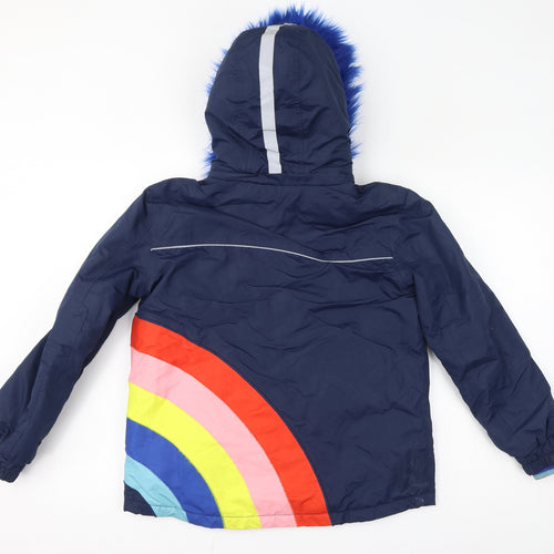 Boden Girls Blue Jacket Size 11-12 Years Zip - Ski Jacket