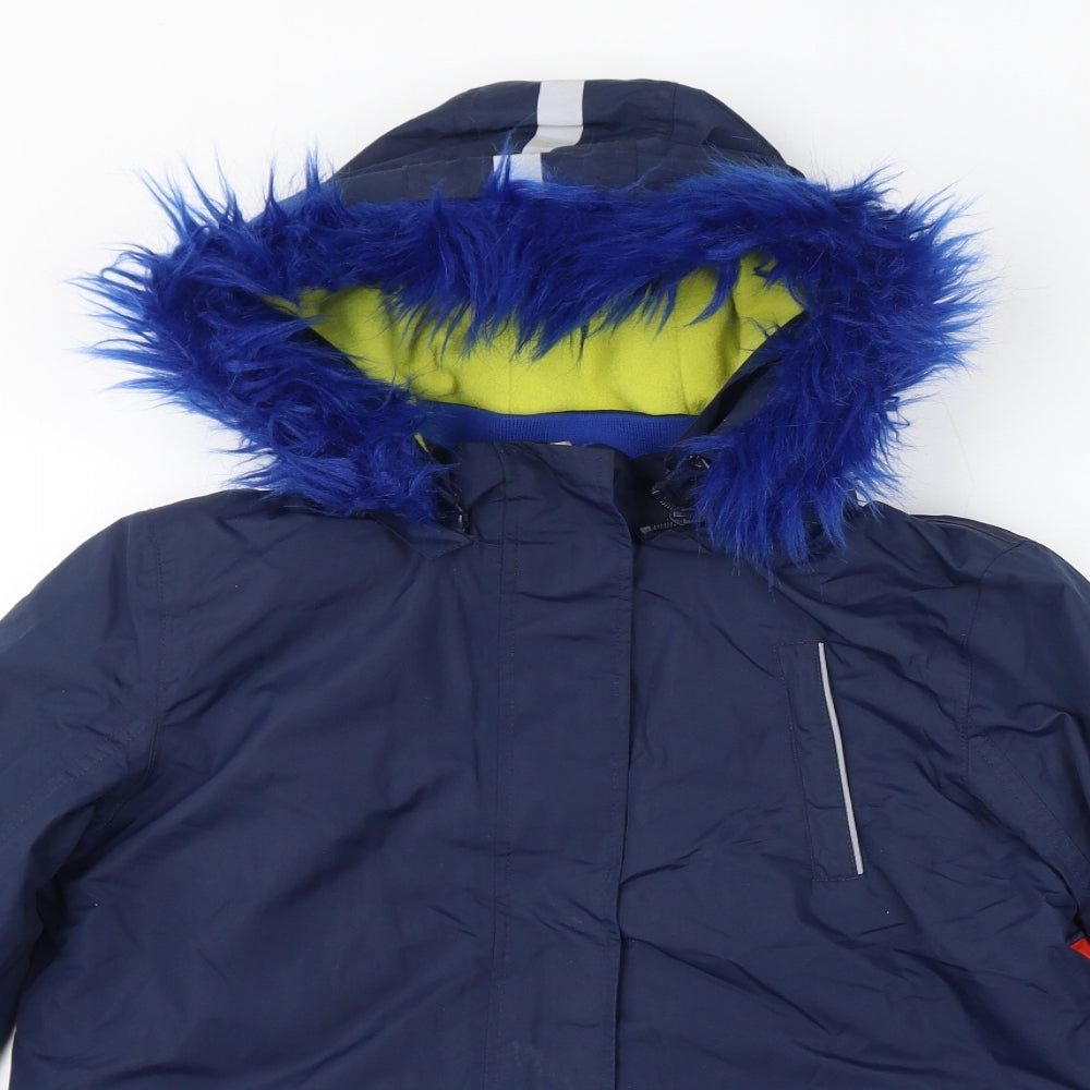 Boden Girls Blue Jacket Size 11-12 Years Zip - Ski Jacket