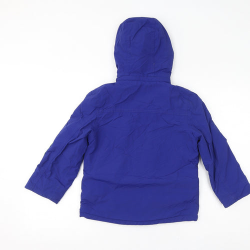 Mini Boden Boys Blue Jacket Size 7-8 Years Zip - Reflective, Ski Jacket