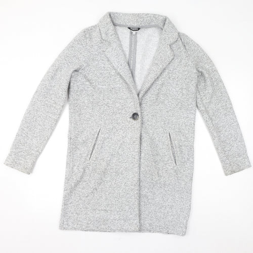 NEXT Womens Grey Jacket Size 10 Button