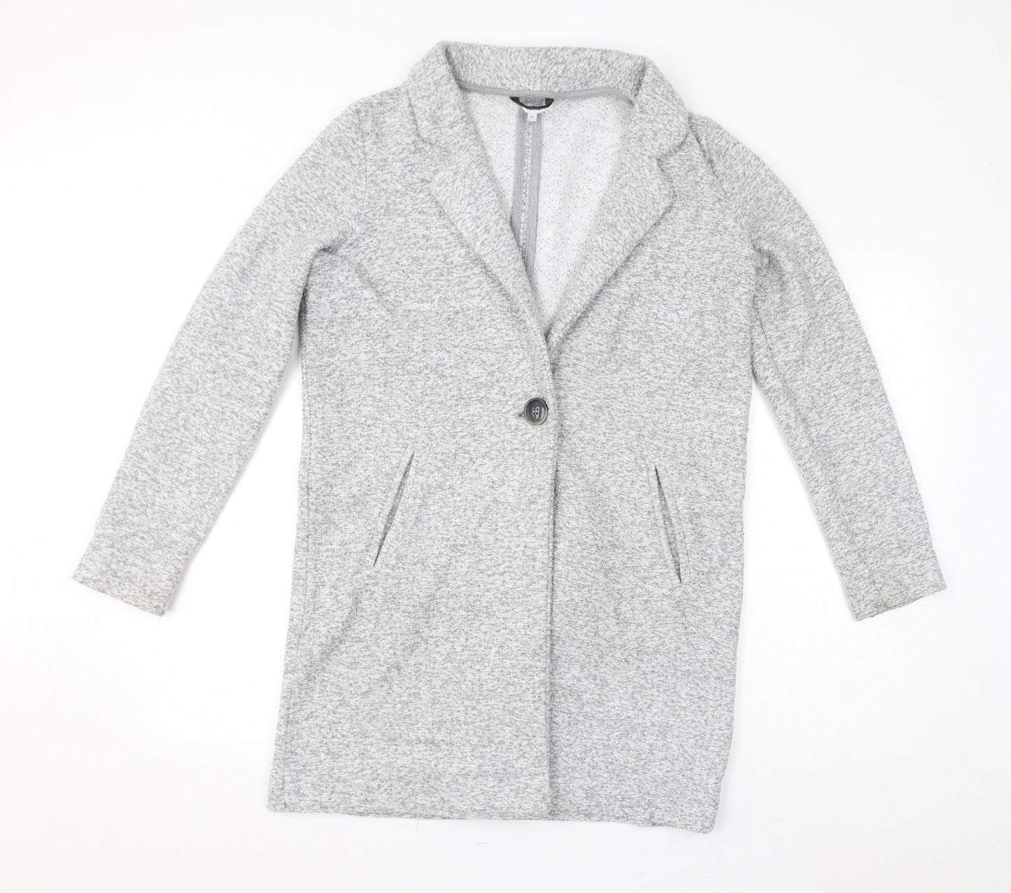 NEXT Womens Grey Jacket Size 10 Button