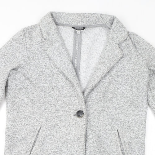 NEXT Womens Grey Jacket Size 10 Button