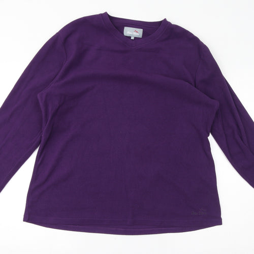 Peter Storm Womens Purple Polyester Pullover Sweatshirt Size 18 Pullover