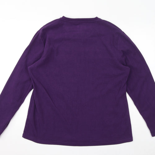 Peter Storm Womens Purple Polyester Pullover Sweatshirt Size 18 Pullover