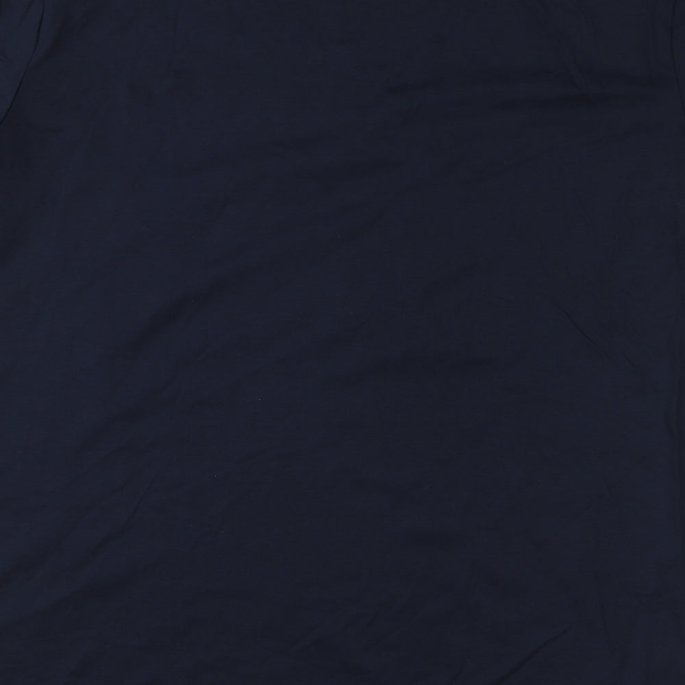 Autograph Mens Blue Cotton T-Shirt Size XL Round Neck