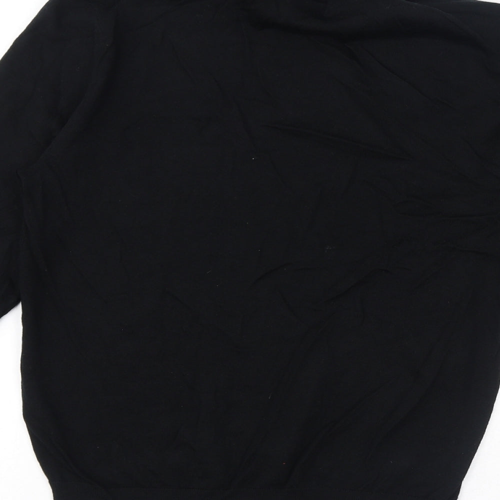 Autograph Womens Black Roll Neck Acrylic Pullover Jumper Size S