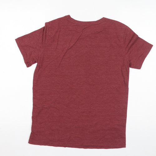 Cat&Jack Girls Red Cotton Basic T-Shirt Size 16 Years Round Neck Pullover - Be Kind To All Kinds, Rainbow