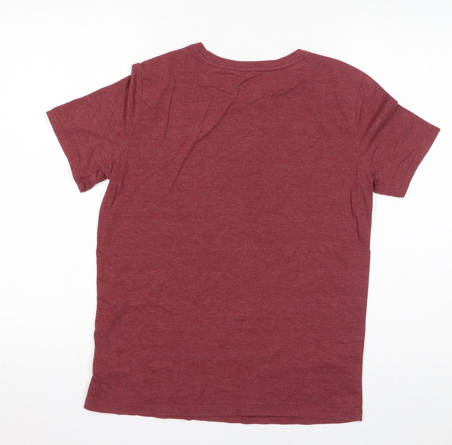 Cat&Jack Girls Red Cotton Basic T-Shirt Size 16 Years Round Neck Pullover - Be Kind To All Kinds, Rainbow