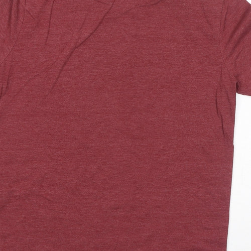 Cat&Jack Girls Red Cotton Basic T-Shirt Size 16 Years Round Neck Pullover - Be Kind To All Kinds, Rainbow