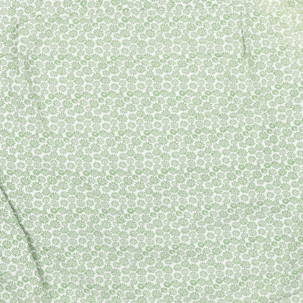 Boden Mens Green Floral Cotton Button-Up Size 2XL Collared Button