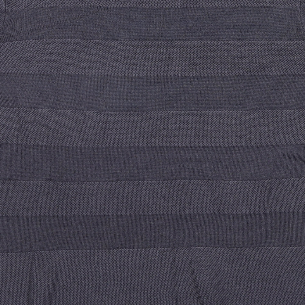 Marks and Spencer Womens Grey Round Neck Acrylic Pullover Jumper Size 16