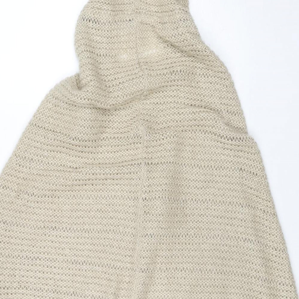 Store Twenty One Womens Beige Round Neck Polyester Pullover Jumper Size S - Poncho