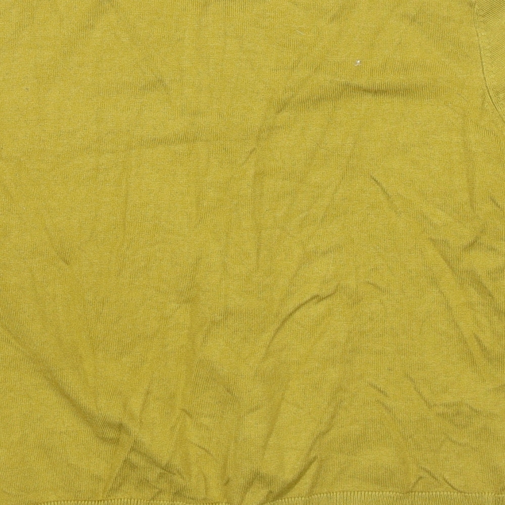 M&Co Womens Green Round Neck Viscose Cardigan Jumper Size 18