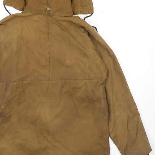 Portmann Boys Brown Jacket Coat Size 13 Years Zip - Waxed