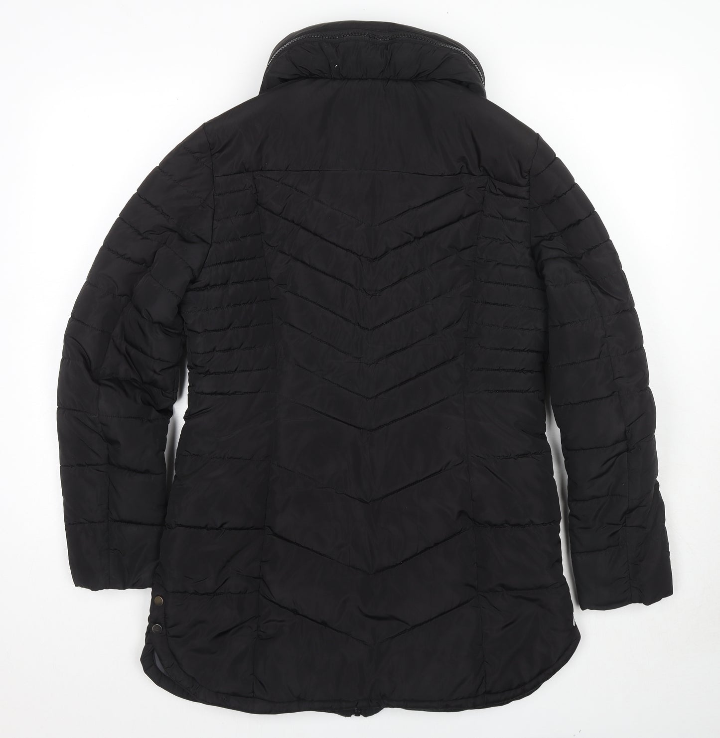 NEXT Womens Black Puffer Jacket Jacket Size 12 Zip