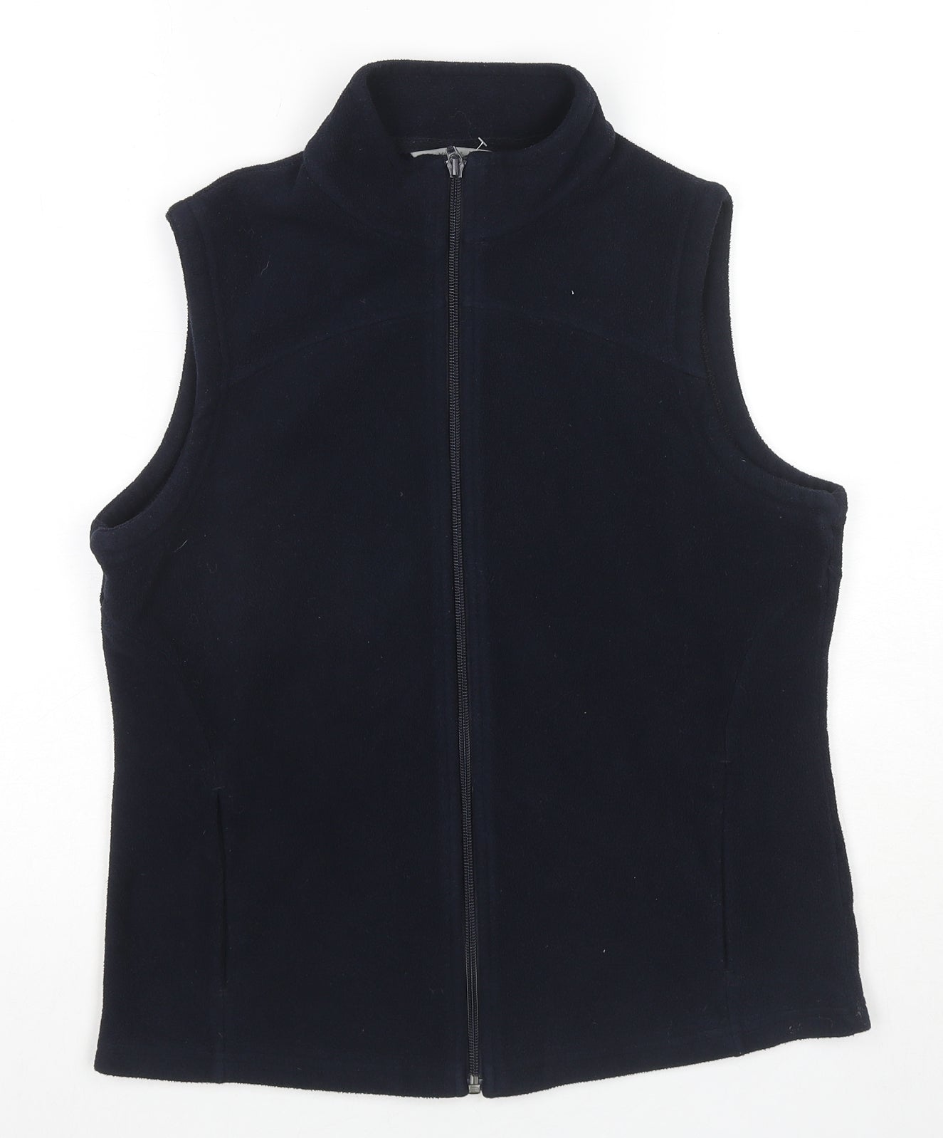 Marks and Spencer Womens Blue Gilet Waistcoat Size 12 Zip