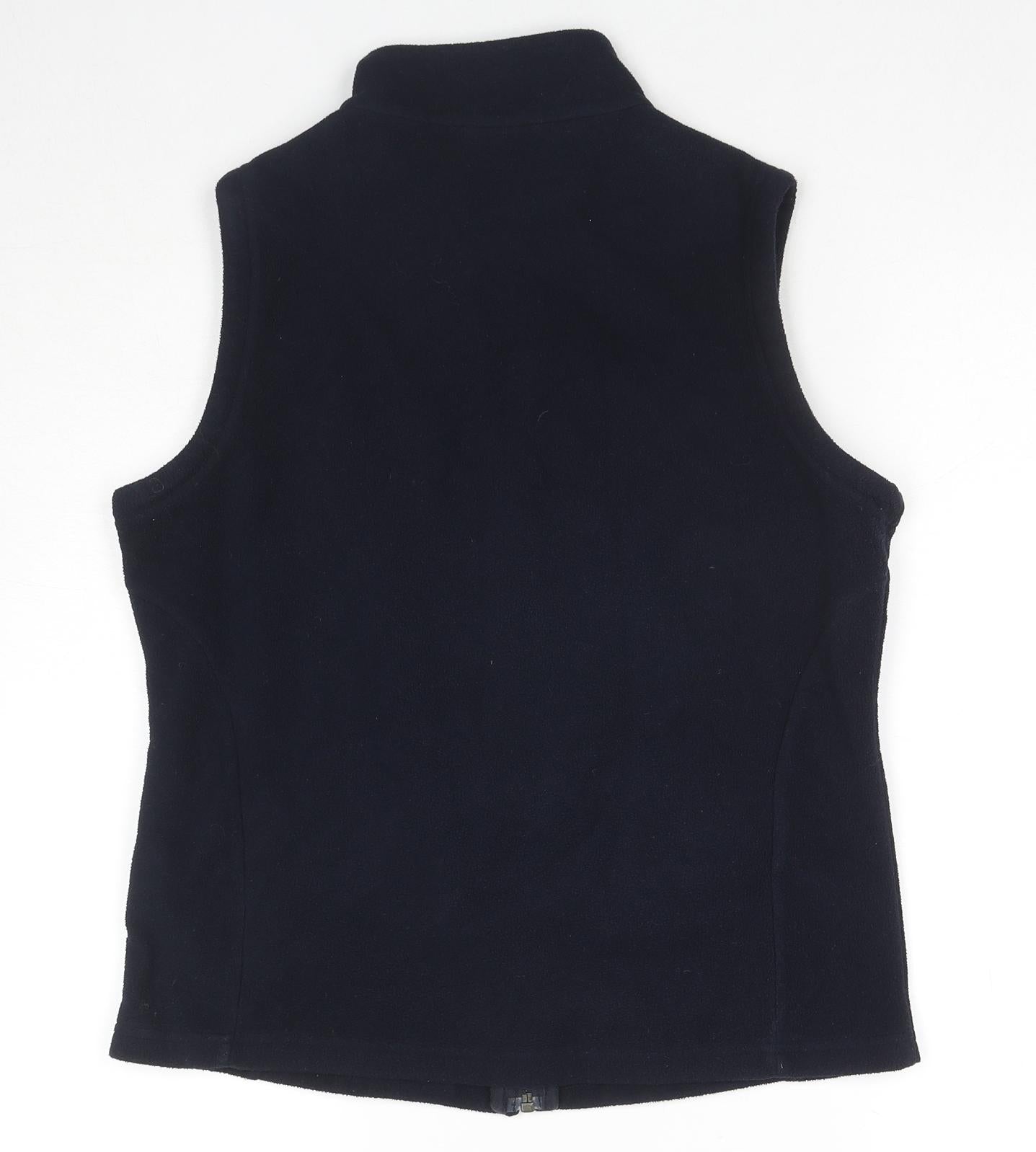 Marks and Spencer Womens Blue Gilet Waistcoat Size 12 Zip