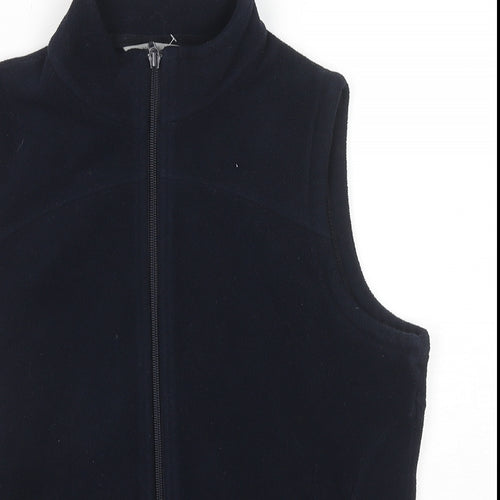 Marks and Spencer Womens Blue Gilet Waistcoat Size 12 Zip