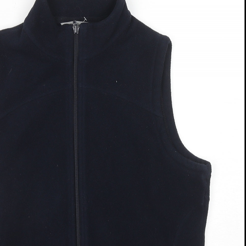 Marks and Spencer Womens Blue Gilet Waistcoat Size 12 Zip