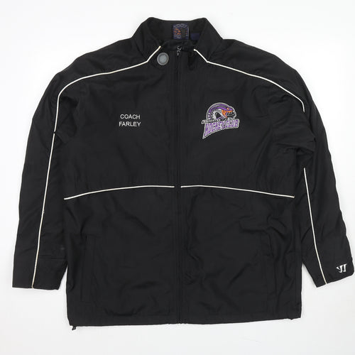 Warrior Mens Black Jacket Size L Zip - Hockey Club