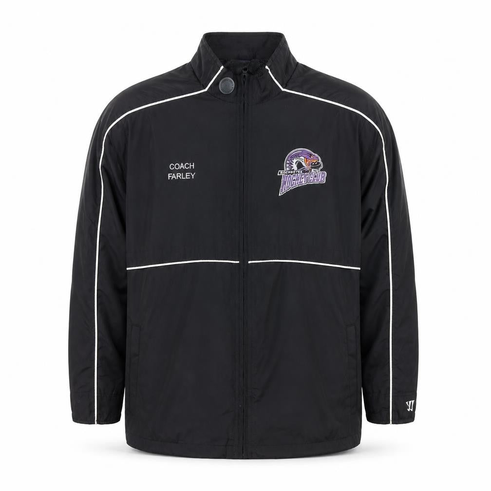 Warrior Mens Black Jacket Size L Zip - Hockey Club