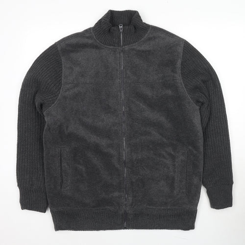 EWM Mens Grey Jacket Size M Zip