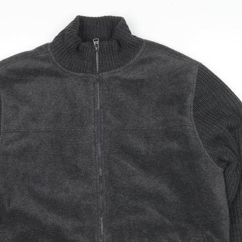 EWM Mens Grey Jacket Size M Zip