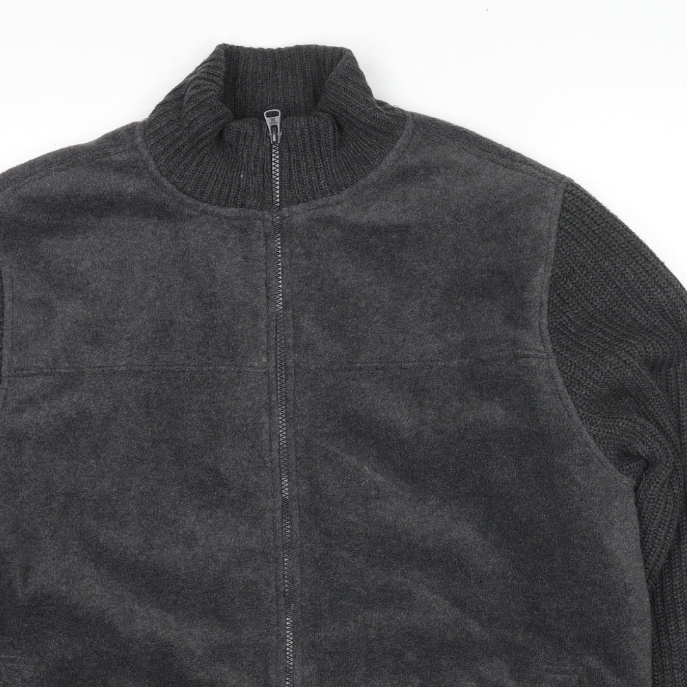 EWM Mens Grey Jacket Size M Zip