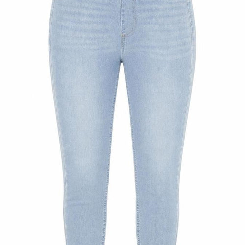 Marks and Spencer Womens Blue Cotton Jegging Jeans Size 8 L26 in Regular Zip