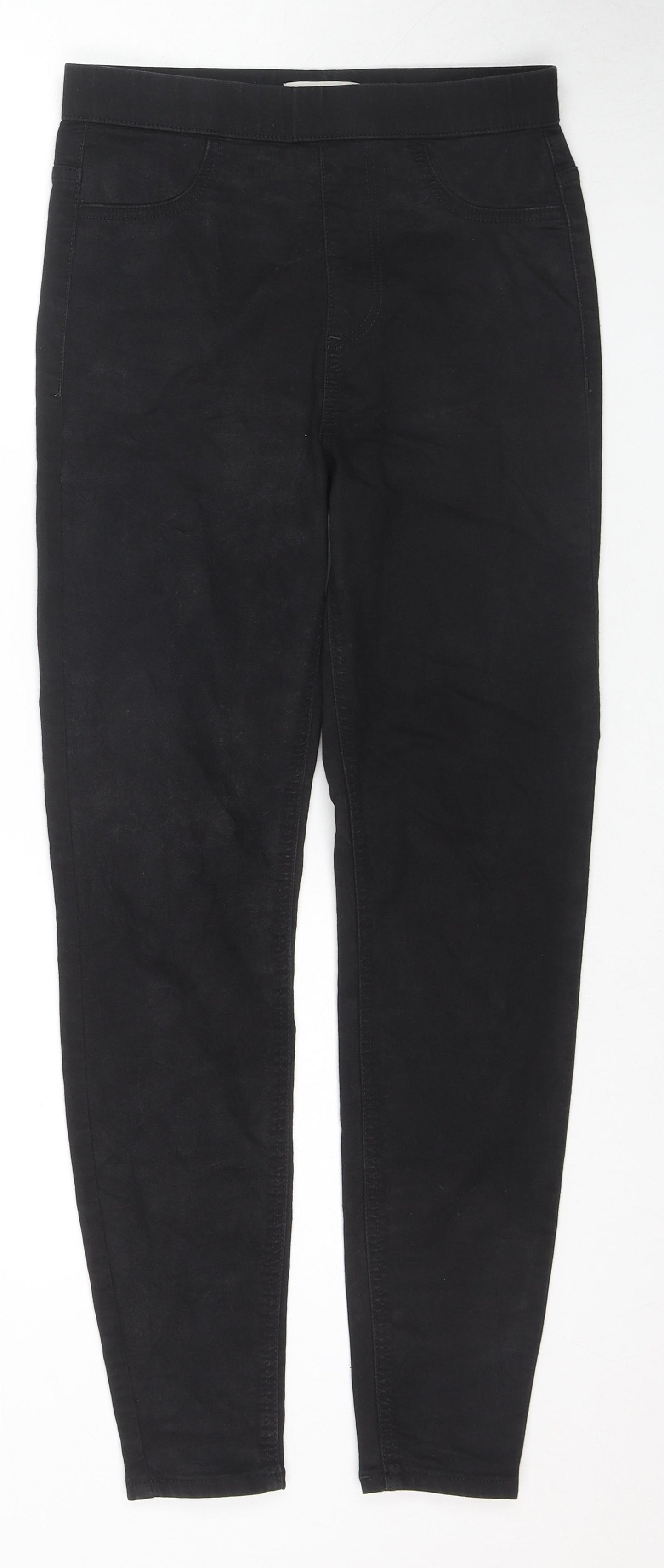 Marks and Spencer Womens Black Cotton Jegging Jeans Size 8 L27 in Regular