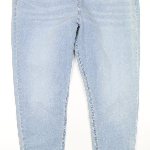 Marks and Spencer Womens Blue Cotton Jegging Jeans Size 20 L28 in Regular