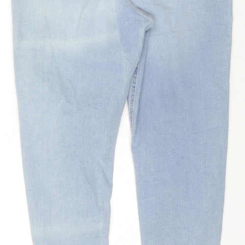 Marks and Spencer Womens Blue Cotton Jegging Jeans Size 20 L28 in Regular