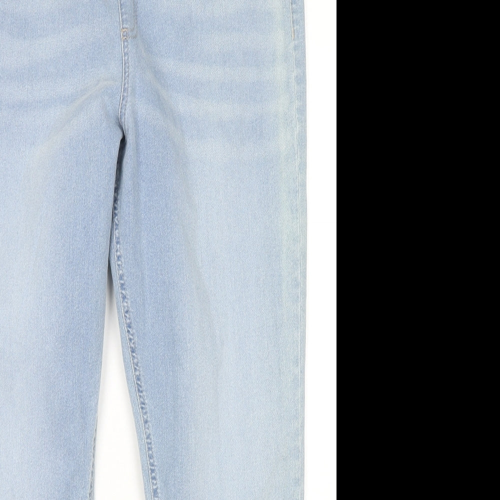 Marks and Spencer Womens Blue Cotton Jegging Jeans Size 20 L28 in Regular