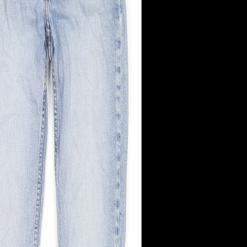 Weekday Womens Blue Cotton Skinny Jeans Size 24 in L28 in Regular Zip