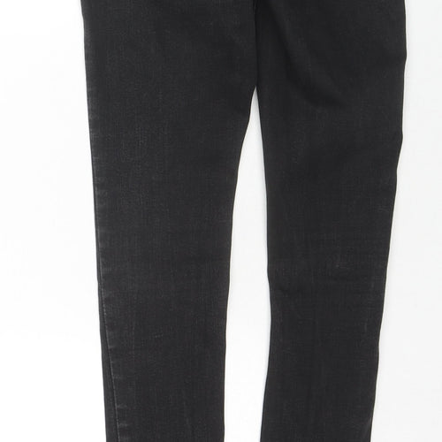 Denim & Co. Womens Black Cotton Skinny Jeans Size 6 L30 in Regular Zip