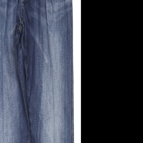 Autograph Mens Blue Cotton Straight Jeans Size 32 in L28 in Regular Zip - Customized Lenght