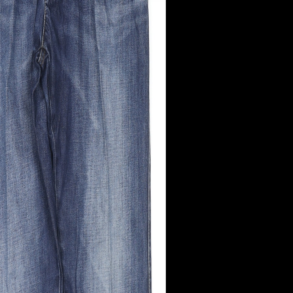 Autograph Mens Blue Cotton Straight Jeans Size 32 in L28 in Regular Zip - Customized Lenght