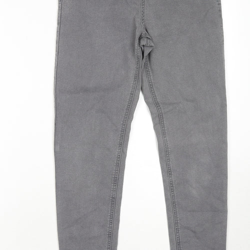 Marks and Spencer Womens Grey Cotton Jegging Jeans Size 10 L29 in Regular