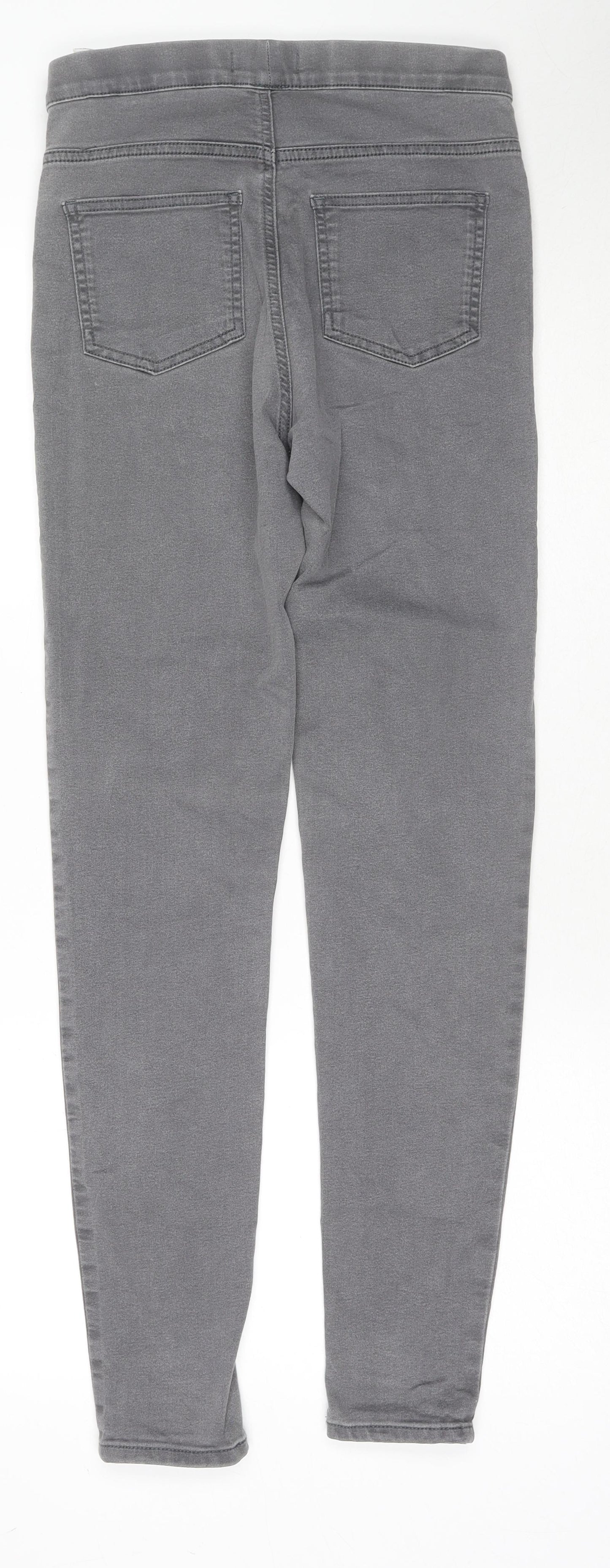 Marks and Spencer Womens Grey Cotton Jegging Jeans Size 10 L29 in Regular