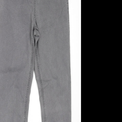 Marks and Spencer Womens Grey Cotton Jegging Jeans Size 10 L29 in Regular