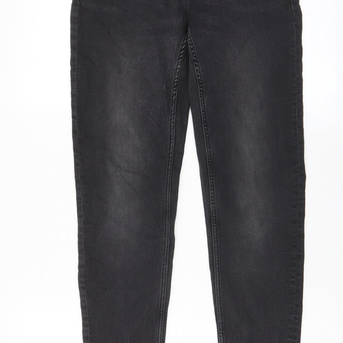 ESMARA Womens Grey Cotton Skinny Jeans Size 28 in L30 in Regular Zip - Pockets