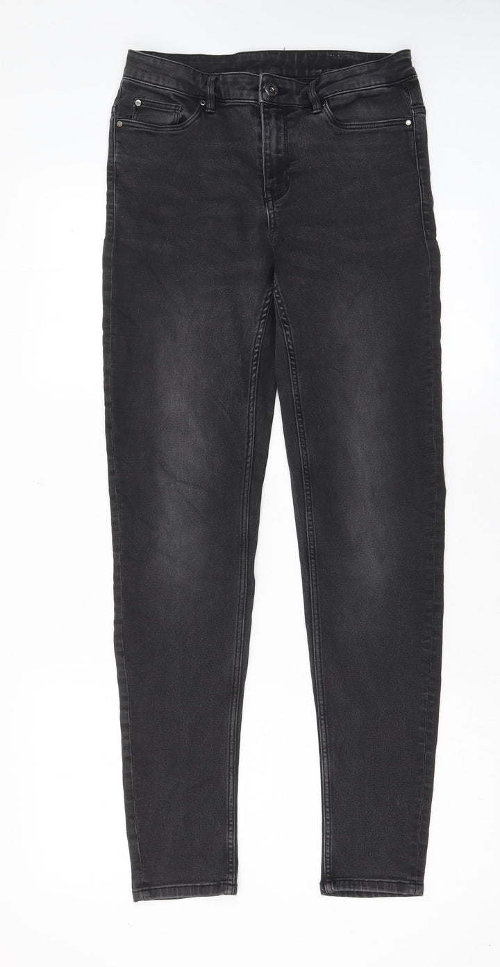 ESMARA Womens Grey Cotton Skinny Jeans Size 28 in L30 in Regular Zip - Pockets