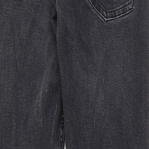Firetrap Mens Grey Cotton Straight Jeans Size 34 in L32 in Regular Zip - Pockets