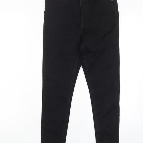 New Look Womens Black Cotton Skinny Jeans Size 10 L25 in Regular Zip - Pockets