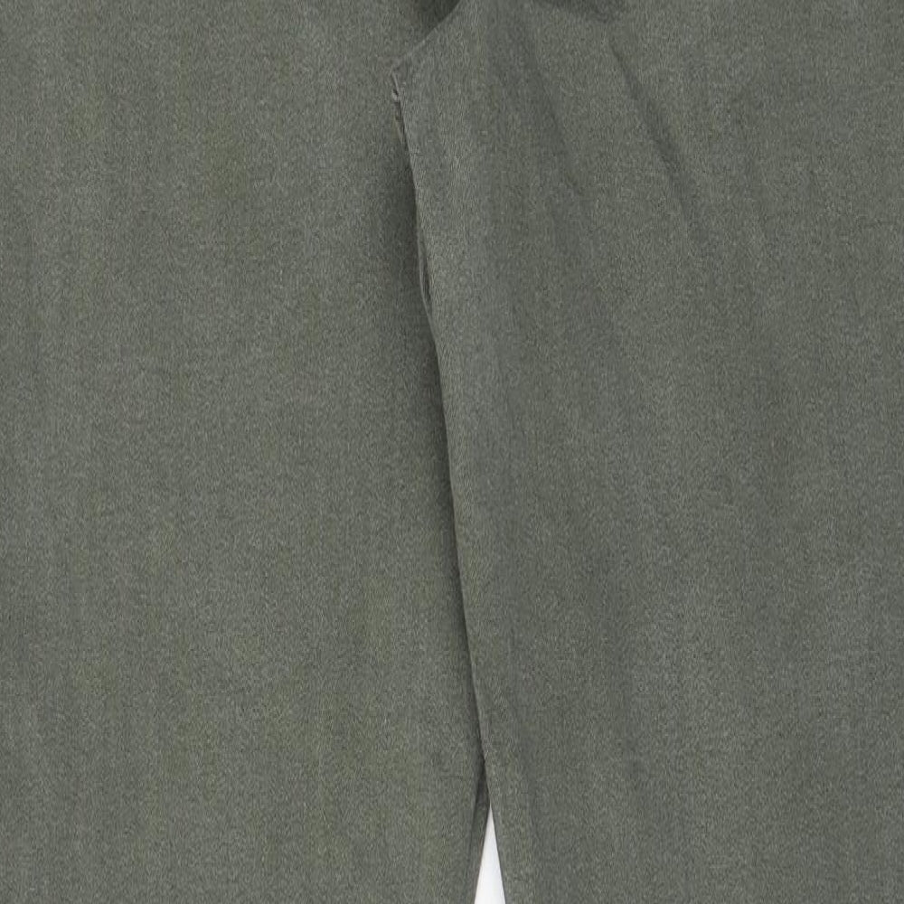 Papaya Womens Green Cotton Jegging Jeans Size 16 L27 in Regular