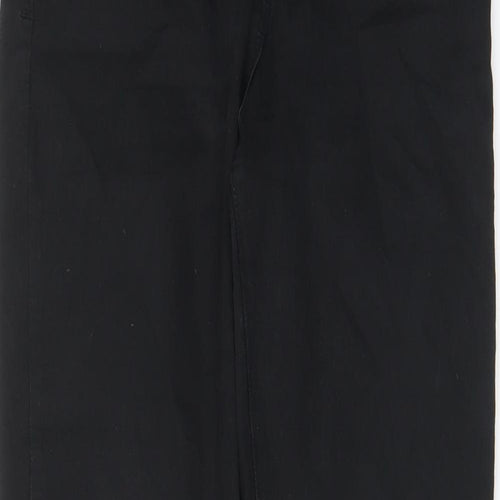 Marks and Spencer Womens Black Cotton Skinny Jeans Size 8 L29 in Regular Zip - Pockets