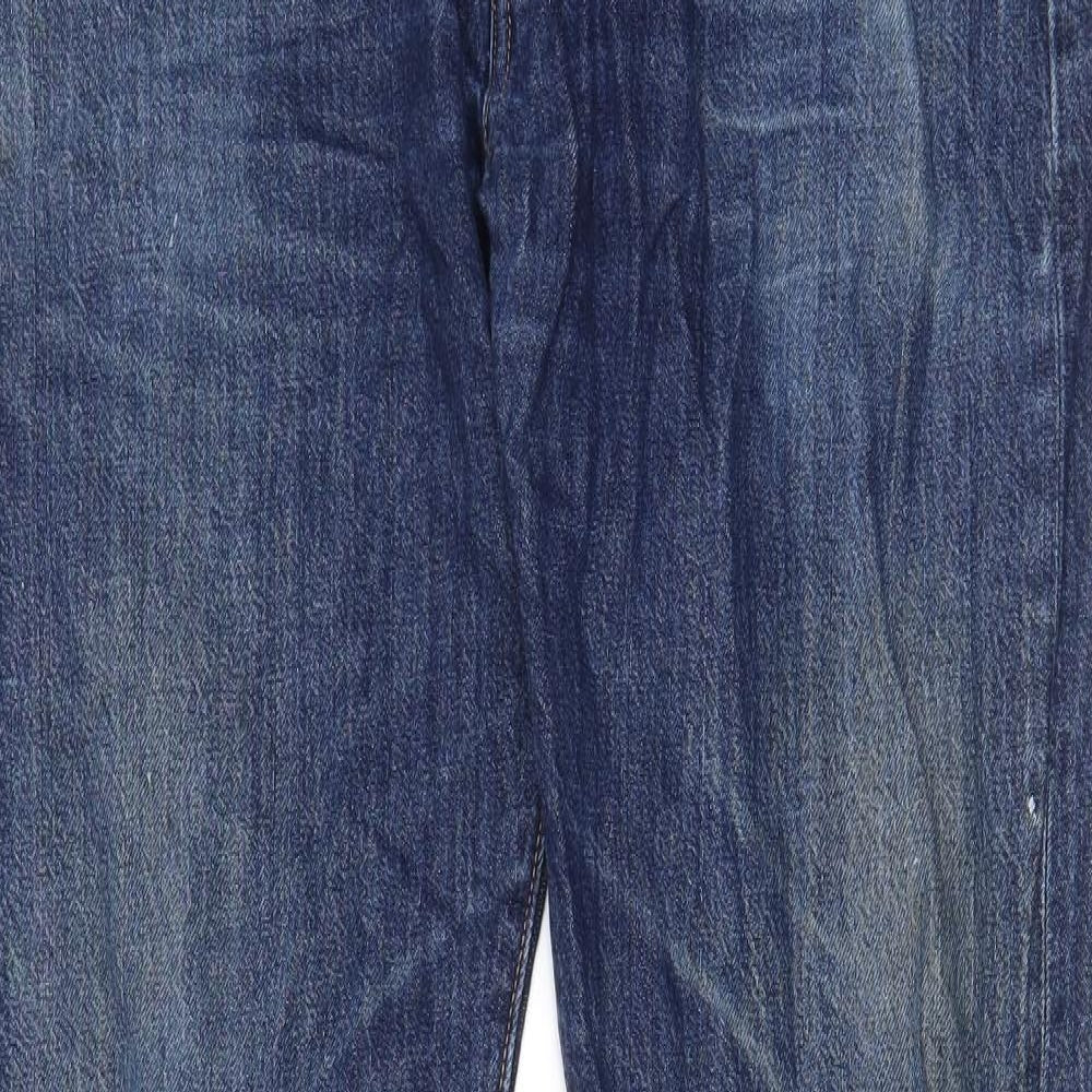 Levi's Mens Blue Cotton Straight Jeans Size 36 in L34 in Regular Zip - Pockets, Logo
