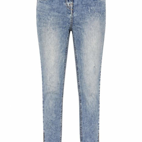 NEXT Womens Blue Cotton Skinny Jeans Size 6 L20 in Regular Zip - Pockets