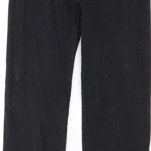 New Look Womens Black Cotton Skinny Jeans Size 30 in L34 in Regular Zip - Long Leg, Pockets