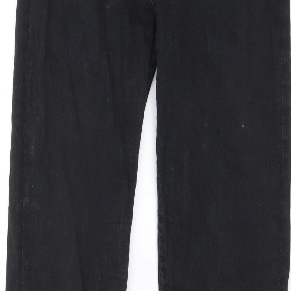 New Look Womens Black Cotton Skinny Jeans Size 30 in L34 in Regular Zip - Long Leg, Pockets